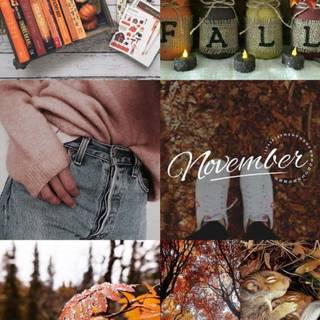 November collage wallpaper