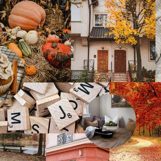 November collage wallpaper
