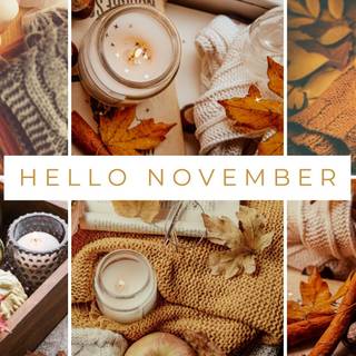 November collage wallpaper