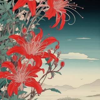 Spider Lily iPhone wallpaper