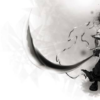 Black and white anime samurai wallpaper