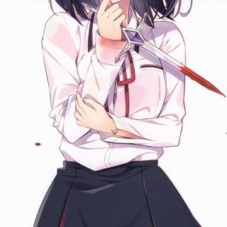 Anime psycho girl wallpaper