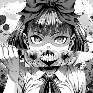 Anime psycho girl wallpaper