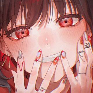 Anime psycho girl wallpaper