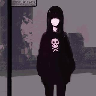 Anime psycho girl wallpaper