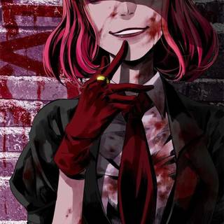 Anime psycho girl wallpaper