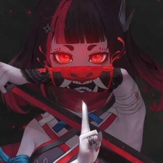 Anime psycho girl wallpaper