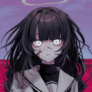 Anime psycho girl wallpaper