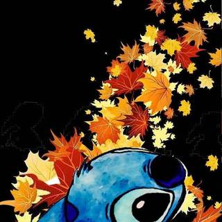 Stitch fall wallpaper