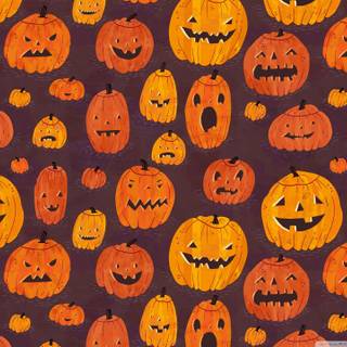 Cartoon pumpkin wallpaper