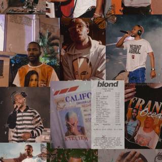 Frank Ocean collage wallpaper