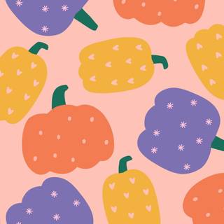 Cartoon pumpkin wallpaper