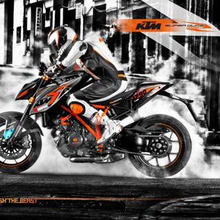 KTM RC drift wallpaper