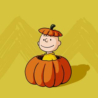 Cartoon pumpkin wallpaper