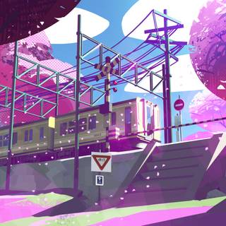 Train aesthetic wallpaper