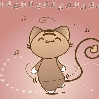 Cat dancing wallpaper