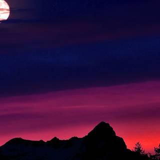 Red and blue aesthetic wallpaper