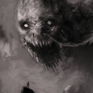 Creepy horror wallpaper