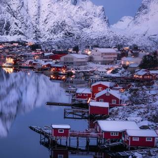 iPhone Norway winter wallpaper