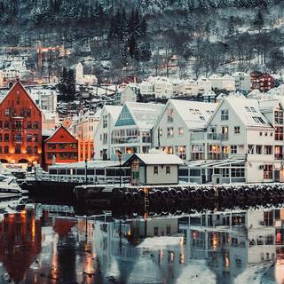 iPhone Norway winter wallpaper