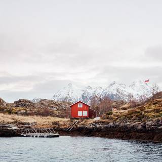 iPhone Norway winter wallpaper