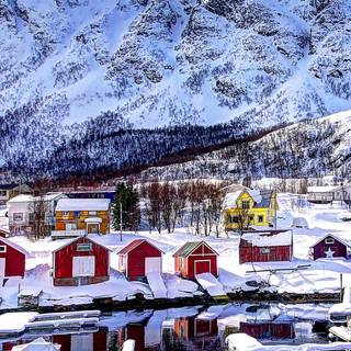 iPhone Norway winter wallpaper