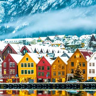 iPhone Norway winter wallpaper