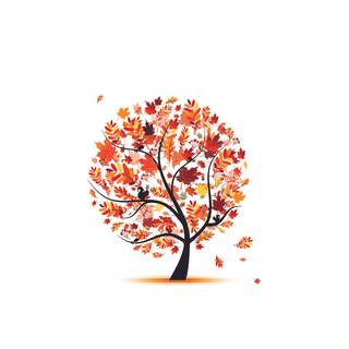 HD simple autumn wallpaper
