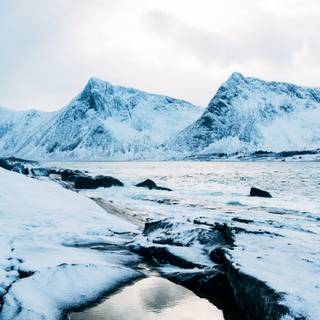 iPhone Norway winter wallpaper