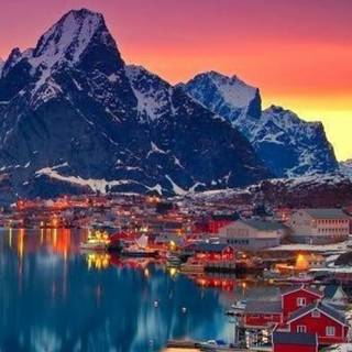 iPhone Norway winter wallpaper