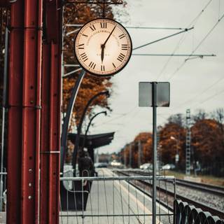 Train station autumn wallpaper