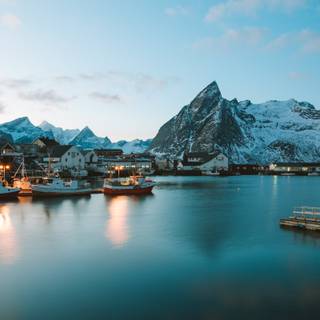 iPhone Norway winter wallpaper