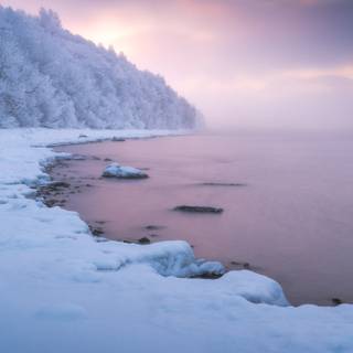 iPhone Norway winter wallpaper