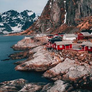 iPhone Norway winter wallpaper