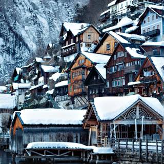 Winter house mobile wallpaper