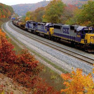Train station autumn wallpaper