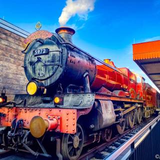 Train station autumn wallpaper