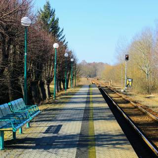 Train station autumn wallpaper