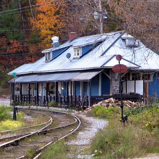 Train station autumn wallpaper