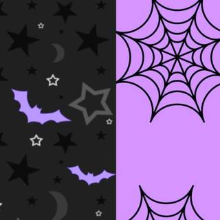 Black and purple Halloween wallpaper