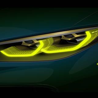 BMW headlight 4k wallpaper
