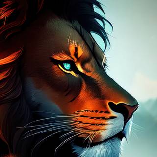 Cool lion 4k wallpaper