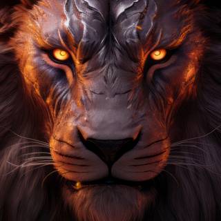 Cool lion 4k wallpaper