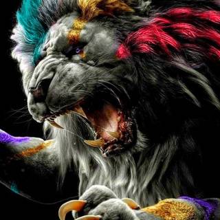 Cool lion phone wallpaper