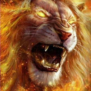 4k lion phone wallpaper