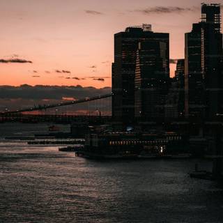 4k New York sunset wallpaper