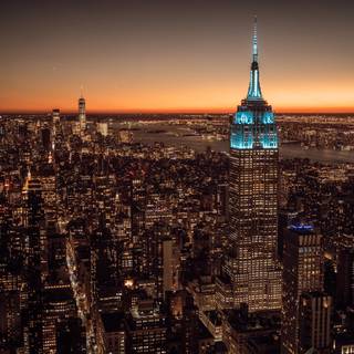 4k New York sunset wallpaper