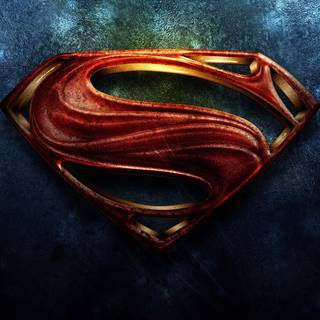 Superman 4k logo wallpaper