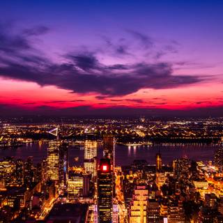 4k New York sunset wallpaper