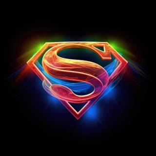 Superman 4k logo wallpaper